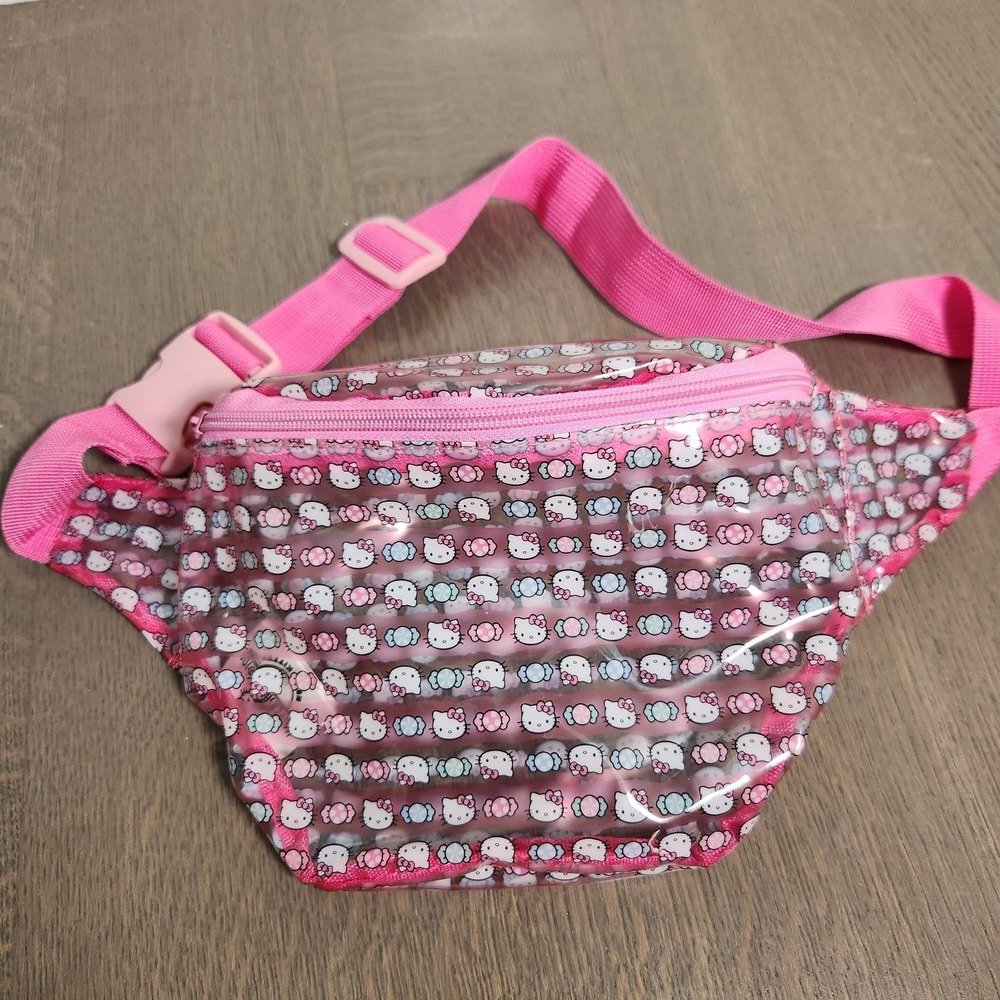 Universal Studios HELLO KITTY Clear Fanny Pack Waist Belt Bag Adjustable Zip Bum